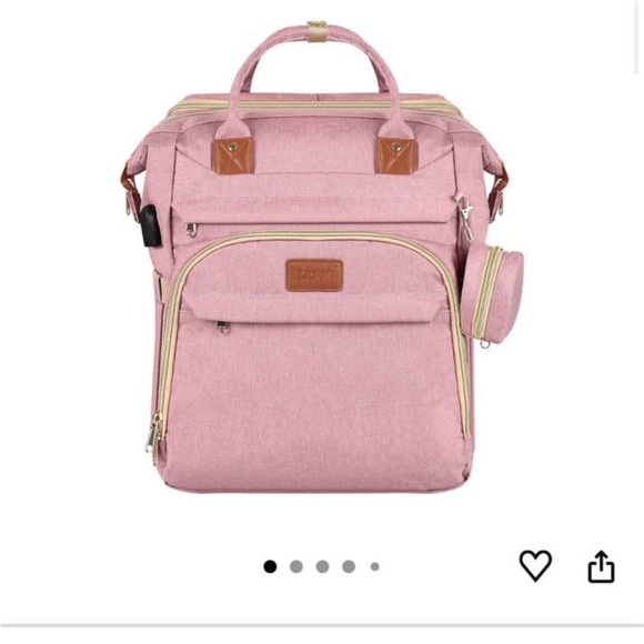 zrsun Handbags - Pink Baby Diaper Bag Backpack